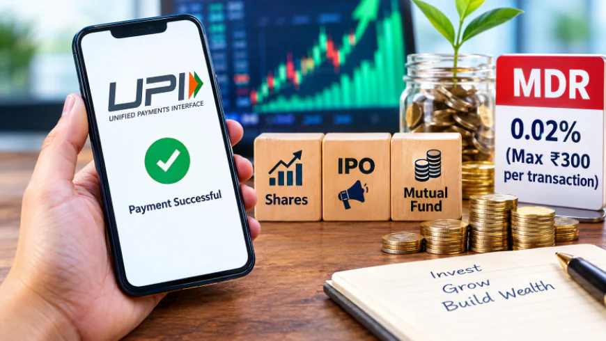 UPI से शेयर-IPO और म्यूचुअल फंड में निवेश पर बदलेगा नियम, जानें MDR का कितना पड़ेगा असर