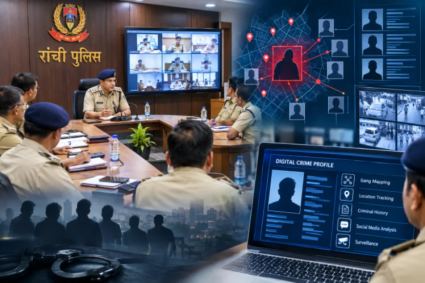 रांची में अपराधियों की अब बनेगी डिजिटल कुंडली, गैंग मैपिंग से संदिग्ध गतिविधियों पर पुलिस की कड़ी नजर