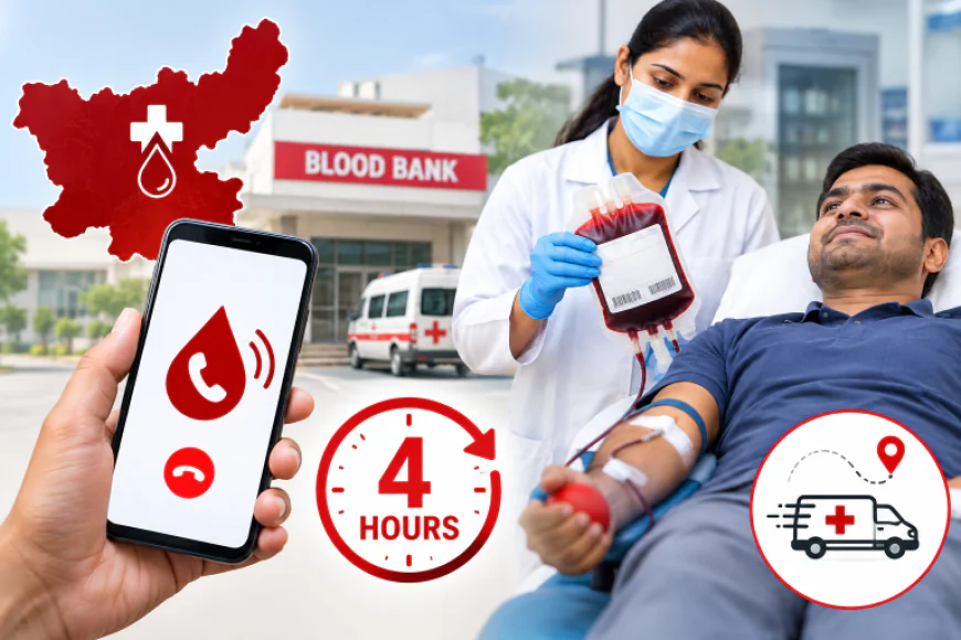झारखंड में ब्लड की कमी से मिलेगी राहत, कॉल करते ही 4 घंटे में उपलब्ध होगा खून; स्वास्थ्य विभाग का MS साइंस से AMoU