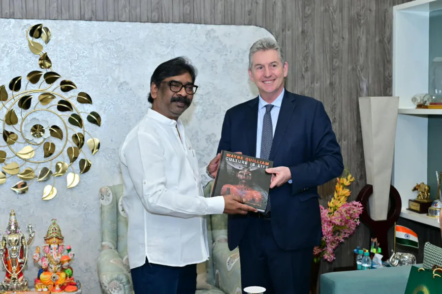 हेमंत सोरेन से ऑस्ट्रेलियन काउंसलेट-जनरल बर्नार्ड लिंच की मुलाकात, शिक्षा-निवेश समेत कई मुद्दों पर चर्चा