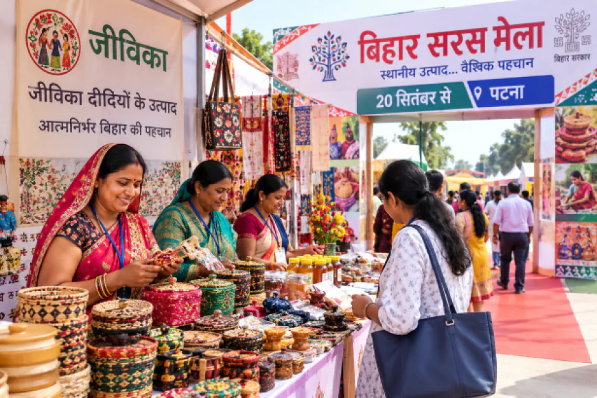 पटना में 20 सितंबर से लगेगा बिहार सरस मेला, जीविका दीदियों के उत्पादों को मिलेगा बड़ा बाजार