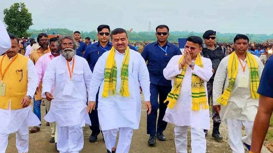 करम महाजुड़ान में पहुंचे सीएम शुभेंदु अधिकारी, कुड़मी समाज के लिए कई बड़ी घोषणाएं