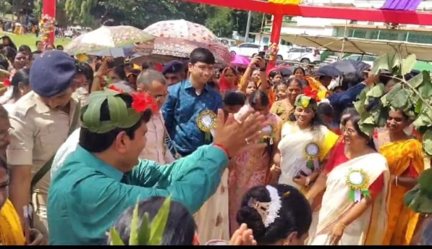 करम की धुन पर झूमा बोकारो थर्मल, लोगों के साथ उपायुक्त अजय नाथ झा ने भी थिरकाए कदम