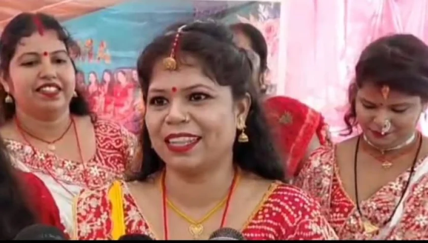 धनबाद में धूमधाम से मनाया गया कर्मा पर्व, भाई की लंबी उम्र के लिए बहनों ने रखा उपवास; झूमर पर झूमीं महिलाएं