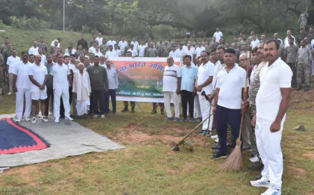 47 बटालियन सीआरपीएफ ने सरयू सरोवर में चलाया स्वच्छता अभियान
