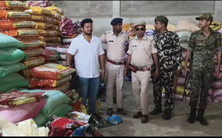 अररिया: दूसरे राइस मिल के ब्रांड के इस्तेमाल का आरोप, फारबिसगंज में पुलिस की छापेमारी