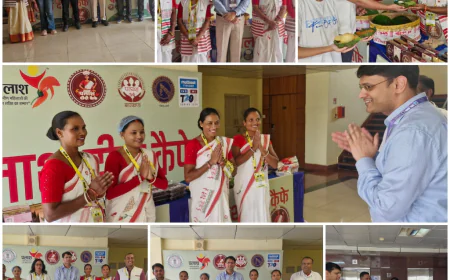 पलाश दीदियों के हुनर और आत्मनिर्भरता की दिखी झलक, अतिथियों ने की पहल की सराहना