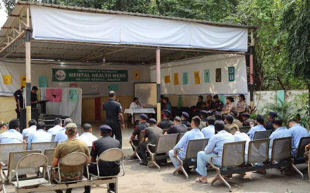 मिलिट्री हॉस्पिटल दानापुर में मानसिक स्वास्थ्य सप्ताह पर जागरूकता कार्यक्रम आयोजित