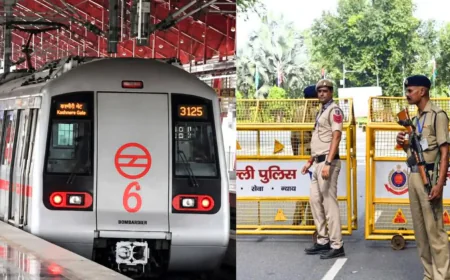 दिल्ली में विपक्ष के मार्च से पहले सुरक्षा कड़ी, 6 मेट्रो स्टेशनों के गेट बंद; सुप्रीम कोर्ट ने हिरासत पर दिया निर्देश