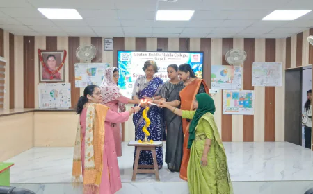 जीबीएम कॉलेज में विज्ञान संकाय द्वारा वन डे इंडक्शन प्रोग्राम का हुआ आयोजन, पोस्टर मेकिंग कम्पटीशन में अनामिका एवं तनु को मिला प्रथम स्थान