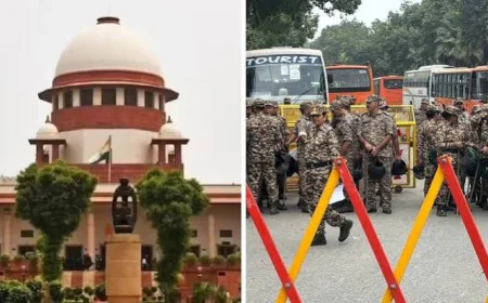 मुख्य चुनाव आयुक्त के खिलाफ प्रदर्शन में हिरासत पर सवाल, सुप्रीम कोर्ट ने पुलिस से मांगे प्रतिबंधात्मक आदेश