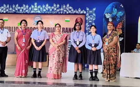 डीएवी पब्लिक स्कूल बरियातू में अंतर-सदनीय अंग्रेजी वाद-विवाद प्रतियोगिता, अनन्या साराफ ने हासिल किया प्रथम स्थान