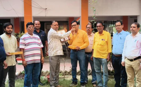 भाजपा किसान मोर्चा कार्यालय में हर्षोल्लास के साथ मनाया गया अमित शाह का जन्मदिन