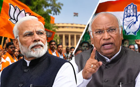 PM मोदी के पिता पर टिप्पणी को लेकर सियासी संग्राम, BJP का देशव्यापी प्रदर्शन आज; कांग्रेस से माफी की मांग