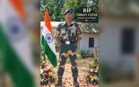 त्रिपुरा बॉर्डर पर ड्यूटी के दौरान घायल BSF जवान प्रबोध तिर्की शहीद, गुमला में पसरा मातम