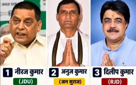 पटना स्नातक सीट पर नीरज कुमार का दबदबा, चौथी बार बने MLC; दिलीप कुमार दूसरे और अनुज सिंह तीसरे स्थान पर