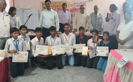 भारत को जानो प्रश्न मंच प्रतियोगिता में 14 विद्यालयों के विद्यार्थियों ने दिखाया ज्ञान और प्रतिभा