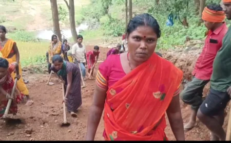 हजारीबाग के हेसाकोचा में विकास के दावों की खुली पोल, 5 KM सड़क के लिए खुद फावड़ा लेकर उतरे आदिवासी; खटिया पर ढोए जाते हैं मरीज