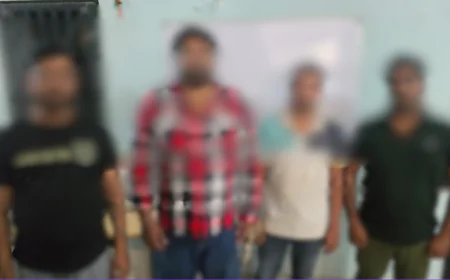 पटना में ₹5 लाख की रंगदारी मांगने वाले गिरोह का खुलासा, चार गिरफ्तार; पिस्टल, रिवॉल्वर और 101 कारतूस बरामद