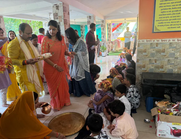 205 कोबरा बटालियन मुख्यालय में श्रद्धा और भक्तिभाव के साथ हुआ कन्या पूजन