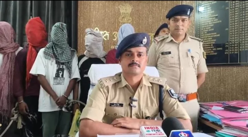 भागलपुर के तपस्वी हॉस्पिटल में साइबर क्राइम को लेकर छापेमारी, 5 युवक गिरफ्तार