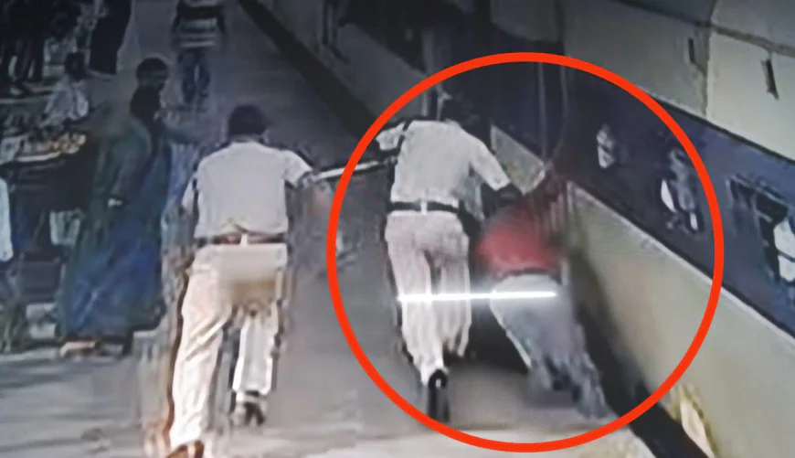 चलती ट्रेन की चपेट में आने से दिव्यांग यात्री की बची जान, आरपीएफ जवानों ने दिखाई बहादुरी