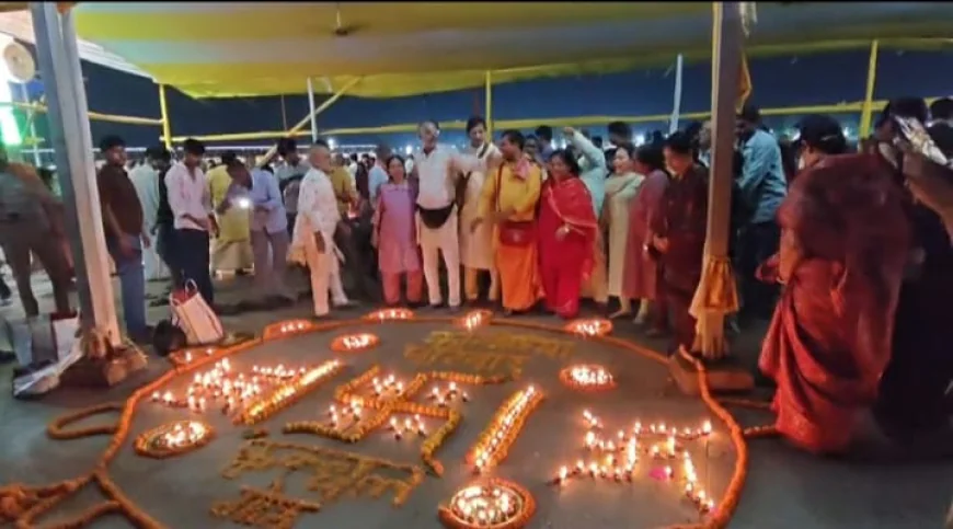 गयाजी में पितृ दीपावली का आयोजन, पितरों के निमित्त श्रद्धालुओं ने जलाए दीप