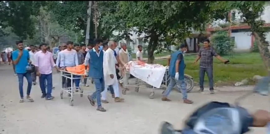 गया एयरपोर्ट के पास भीषण सड़क हादसा, चाचा-भतीजे की मौत; सुबह डायल 112 से मिली परिजनों को सूचना