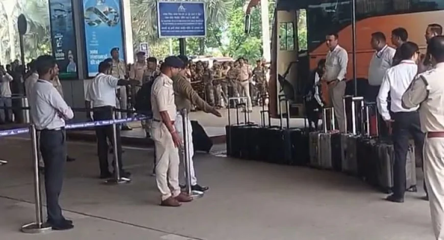 रांची से रवाना हुई भारत और वेस्टइंडीज की टीम, खिलाड़ियों की सुरक्षा में मुस्तैद रहा पुलिस-प्रशासन