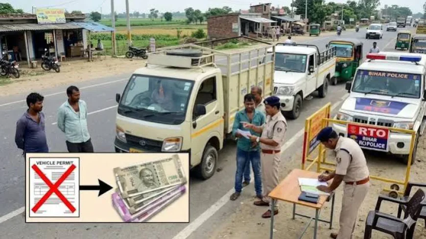 बिहार में बिना परमिट वाहन मालिकों को बड़ी राहत, 30 दिन की जगह अब अधिकतम 7 दिनों का ही जुर्माना