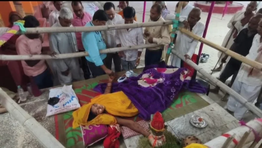 सुपौल में हाथ पर कलश रखकर पूजा कर रही महिला की बिगड़ी तबीयत, BP और हार्ट रेट में गड़बड़ी