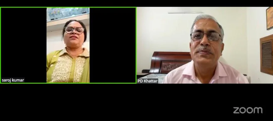 शब्दवीणा की मासिक साहित्यिक भेंटवार्ता 'एक शाम साहित्य के नाम' के अक्टूबर अंक का हुआ आयोजन, आमंत्रित रचनाकार के रूप में फरीदाबाद के रचनाकार प्रभु दयाल खट्टर रहे