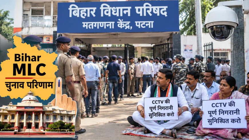 बिहार MLC चुनाव की मतगणना शुरू, 8 सीटों पर सबकी नजर; पटना में CCTV को लेकर विवाद, धरने पर बैठे कांग्रेस प्रत्याशी