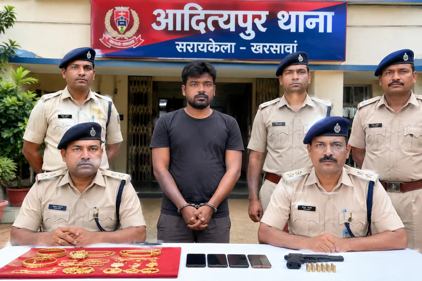 आदित्यपुर के 30 लाख के सोना लूटकांड में 3 साल बाद बड़ी गिरफ्तारी, वैशाली से पकड़ा गया फरार आरोपी; SP ने दी सख्त चेतावनी