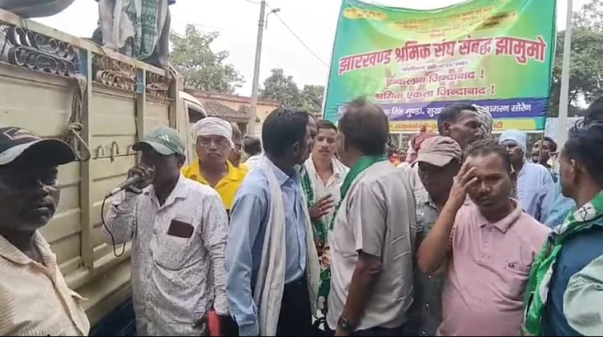 चांडिल में आदिवासी जमीन विवाद पर उबाल! जय मंगला कंपनी पर जमीन कब्जाने का आरोप, श्रमिक संघ ने दी घेराव की चेतावनी