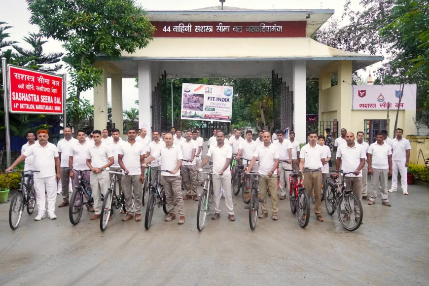राष्ट्रीय एकता दिवस पर एसएसबी जवानों ने निकाली 10 किलोमीटर लंबी साइकिल रैली