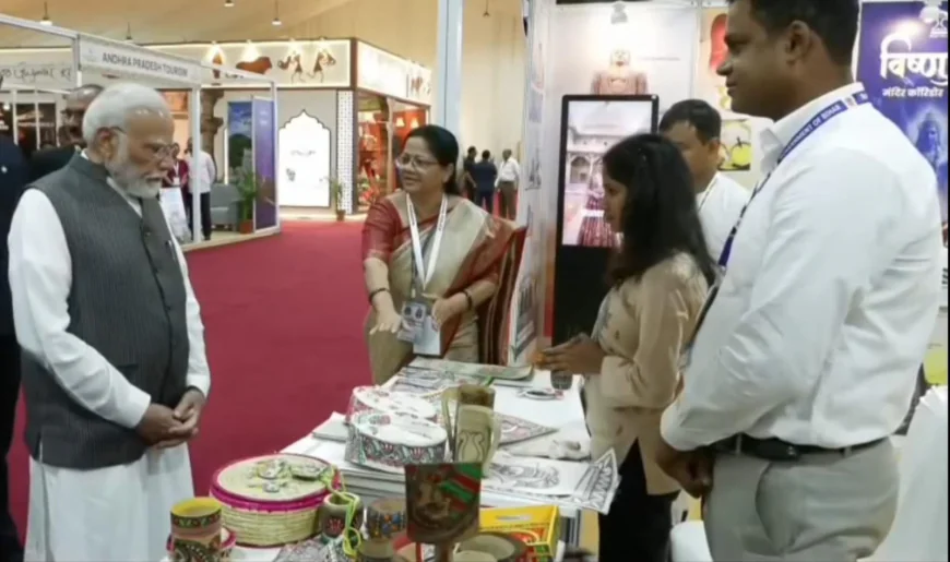 राष्ट्रीय एकता दिवस पर बिहार की सांस्कृतिक विरासत का प्रदर्शन, प्रधानमंत्री मोदी का मिथिला पाग से स्वागत